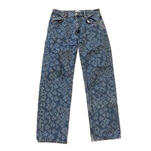 BDG Urban Outfitters Jeans Men 32x32 Blue Floral Skate Fit Denim Pants